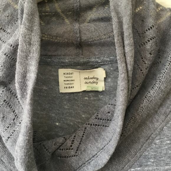 Saturday Sunday Light Gray Turtle Top - Picture 7 of 9